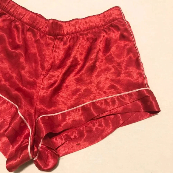 Victorias Secret Red Polka  Dot Valentines Day Sleep Shorts Size XS - Picture 3 of 16
